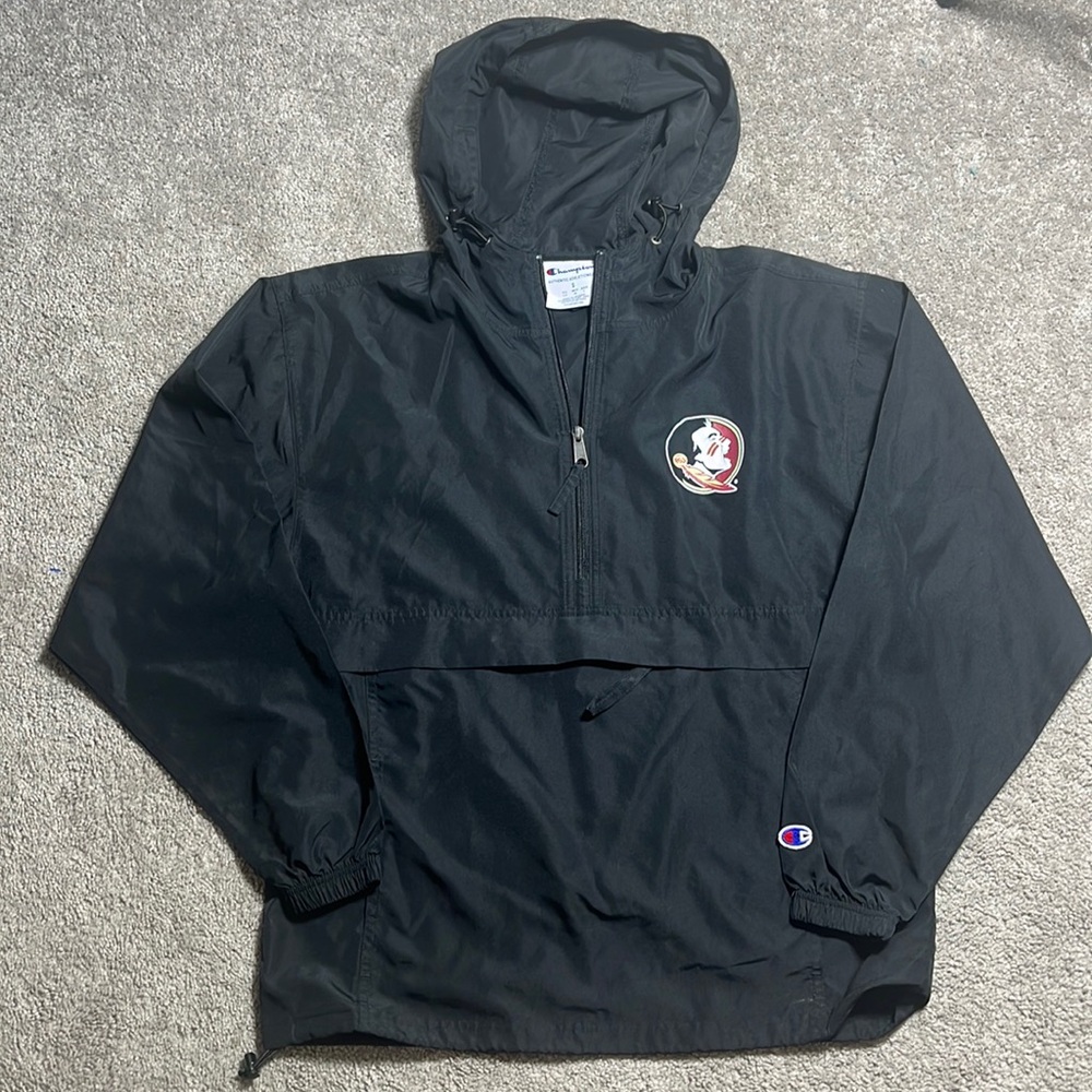 Unisex size small FSU Champion brand windbreaker
